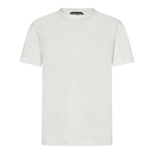 Tom Ford Vit T-shirt med Logobroderi White, Herr