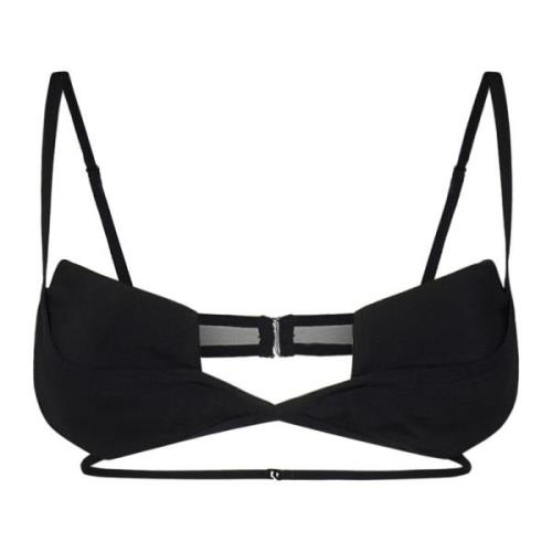 Nensi Dojaka Svart Bralette Toppkläder Aw24 Black, Dam