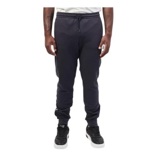 Bikkembergs Blåa Trackpants med Logoband Blue, Herr