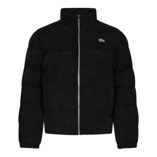 Lacoste Quiltad Svart Jacka för Män Black, Herr