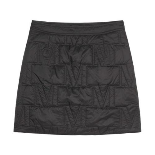 Marc O'Polo Vadderad minikjol normal Black, Dam