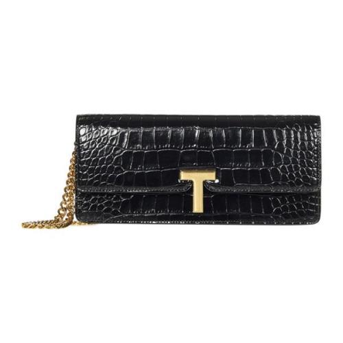 Tom Ford Svart Wallis Clutch Väska Black, Dam