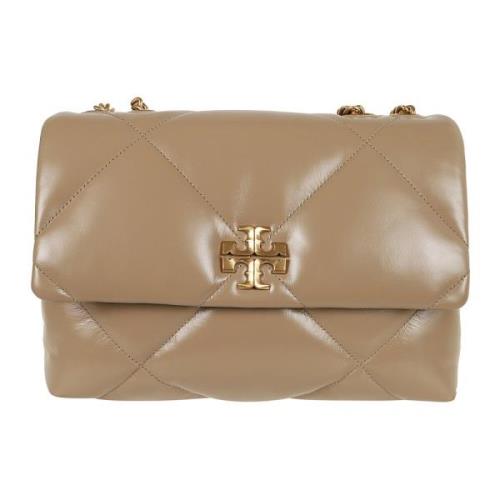 Tory Burch Vit Axelväska Diamantquiltad Beige, Dam