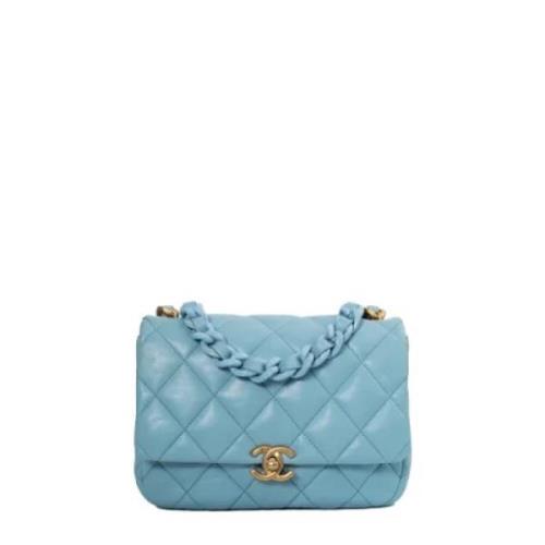 Chanel Vintage Pre-owned Laeder chanel-vskor Blue, Dam