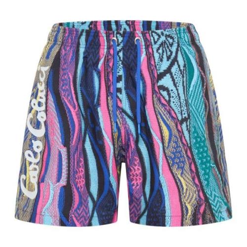 Carlo Colucci Sporty Beach Volleyball Surfing Swim Shorts Multicolor, ...