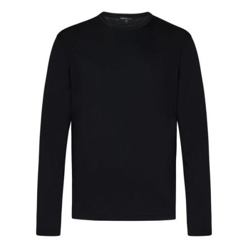 James Perse Svart Crew Neck T-shirts och Polos Black, Herr