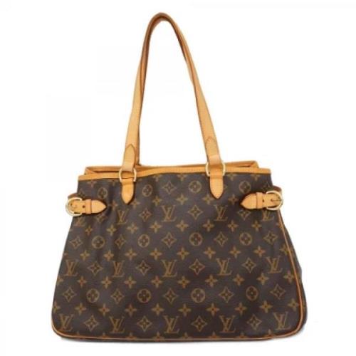 Louis Vuitton Vintage Pre-owned Tyg axelremsvskor Brown, Dam