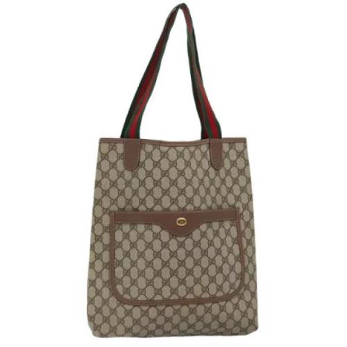 Gucci Vintage Pre-owned Laeder gucci-vskor Beige, Dam