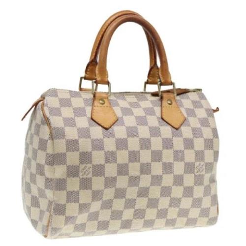 Louis Vuitton Vintage Pre-owned Canvas handvskor White, Dam