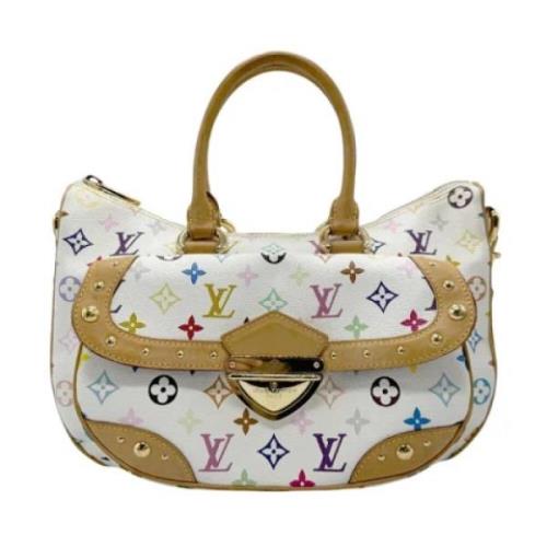 Louis Vuitton Vintage Pre-owned Tyg louis-vuitton-vskor White, Dam