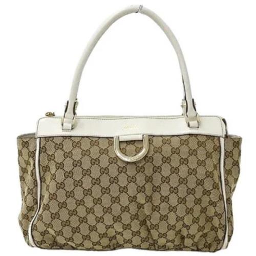 Gucci Vintage Pre-owned Canvas gucci-vskor Beige, Dam