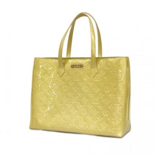 Louis Vuitton Vintage Pre-owned Tyg louis-vuitton-vskor Yellow, Dam