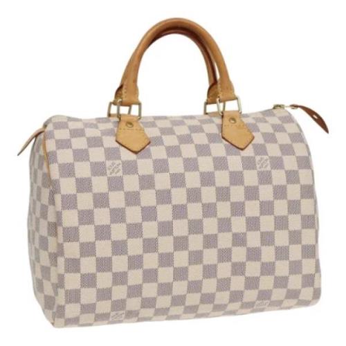 Louis Vuitton Vintage Pre-owned Canvas handvskor White, Dam