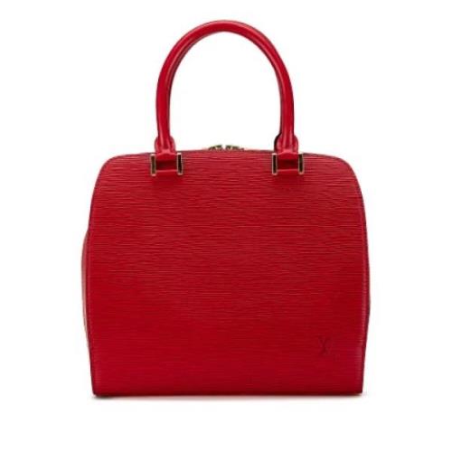 Louis Vuitton Vintage Pre-owned Laeder handvskor Red, Dam