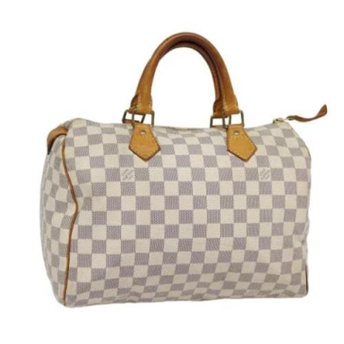 Louis Vuitton Vintage Pre-owned Canvas handvskor White, Dam