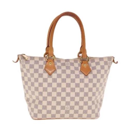 Louis Vuitton Vintage Pre-owned Canvas axelremsvskor White, Dam