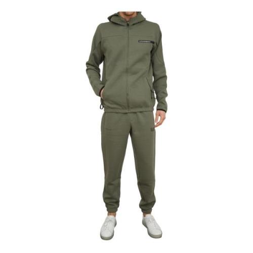 Emporio Armani EA7 Grön Tracksuit för Aktiv Livsstil Green, Herr