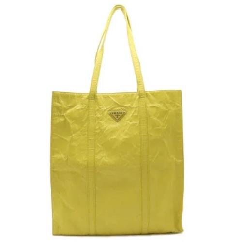 Prada Vintage Pre-owned Laeder totevskor Yellow, Dam