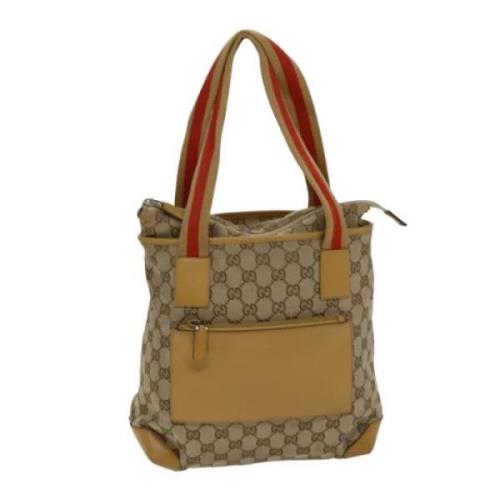 Gucci Vintage Pre-owned Canvas gucci-vskor Brown, Dam