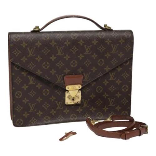 Louis Vuitton Vintage Pre-owned Canvas portfljer Brown, Dam