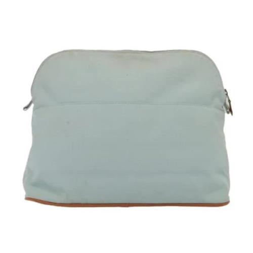 Hermès Vintage Pre-owned Canvas kuvertvskor Blue, Dam