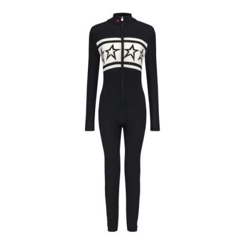 Perfect Moment Ullstickad Ski Jumpsuit Black, Dam