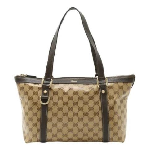 Gucci Vintage Pre-owned Canvas gucci-vskor Brown, Dam