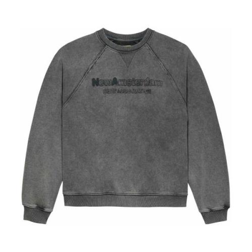 New Amsterdam Surf Association Fall Off Crewneck Sweatshirt Gray, Herr