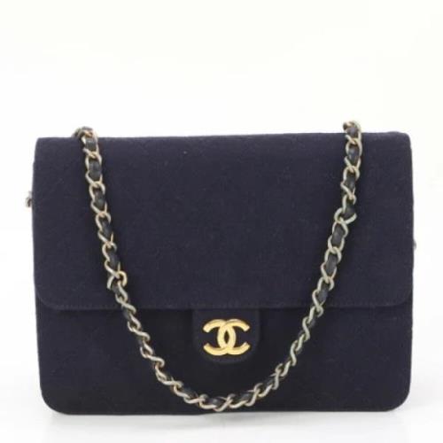 Chanel Vintage Pre-owned Canvas chanel-vskor Blue, Dam