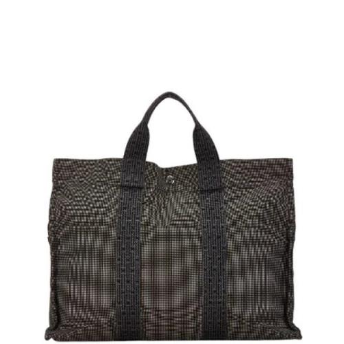 Hermès Vintage Pre-owned Canvas totevskor Gray, Dam