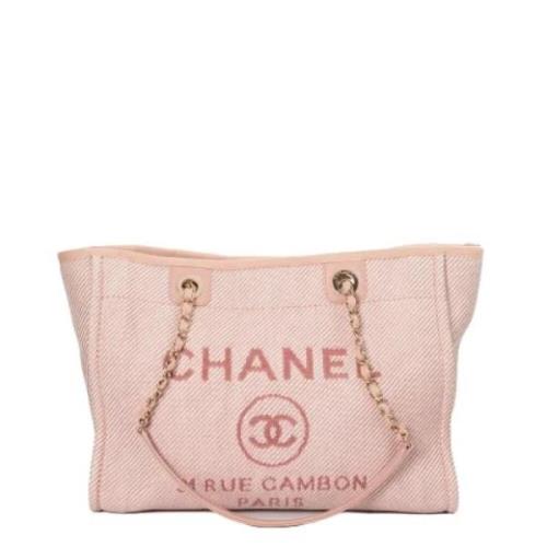 Chanel Vintage Pre-owned Canvas chanel-vskor Pink, Dam