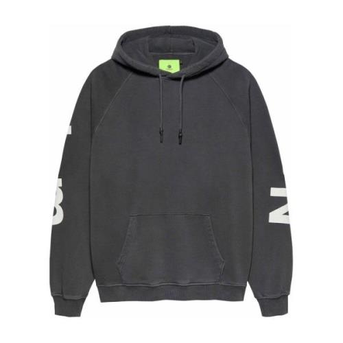 New Amsterdam Surf Association Logo Line Hoodie Bomull Grå Man Gray, H...