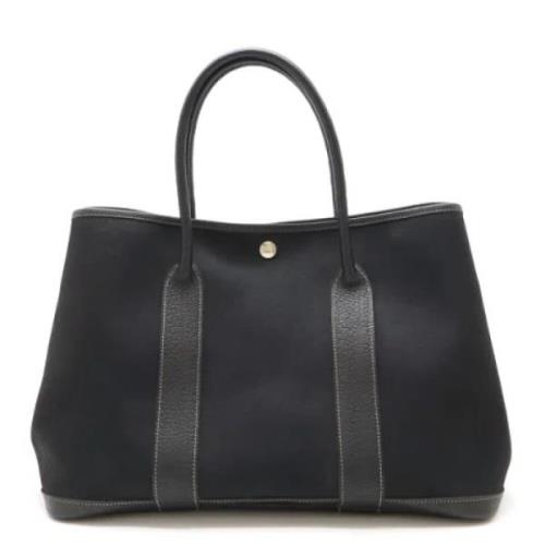 Hermès Vintage Pre-owned Canvas handvskor Black, Dam