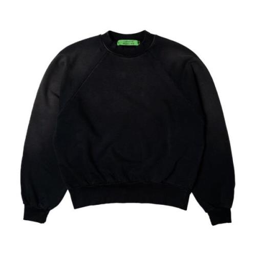 Garment Workshop Dubbel lager Crewneck med dubbel broderi Black, Herr