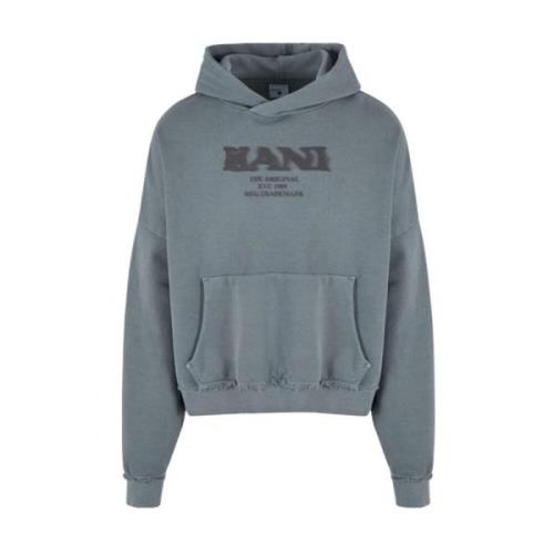 Karl Kani Retro Sprayed Os Hoodie Grå Bomull Gray, Herr