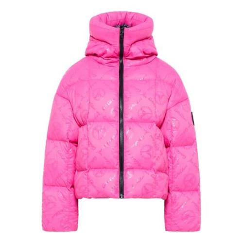 Carlo Colucci Vadderad Oversize Jacka Deane Pink, Dam