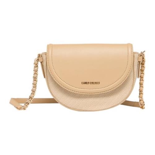 Carlo Colucci Stilren Bastoptik Handväska Beige, Dam