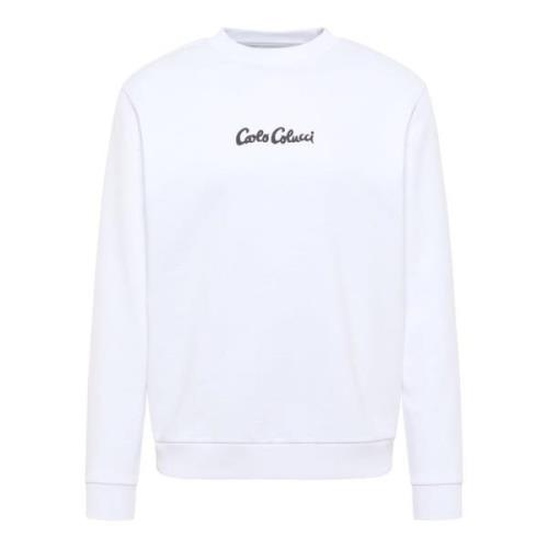 Carlo Colucci Black Friday Dioda Sweatshirt White, Herr