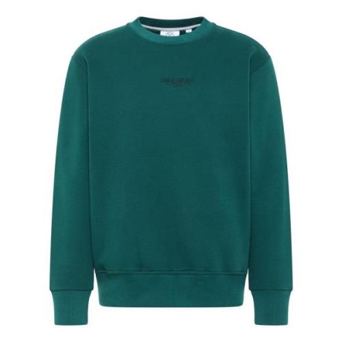 Carlo Colucci Avslappnad Sweatshirt från Basic Kollektionen Green, Her...