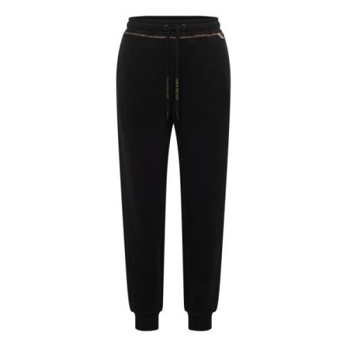 Carlo Colucci Beqväm Stilfull Sweatpants Black, Dam