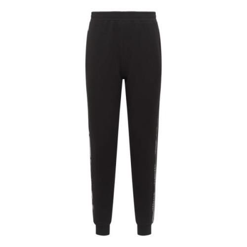 Carlo Colucci Livlig Tracksuit Byxor med Piping Black, Herr