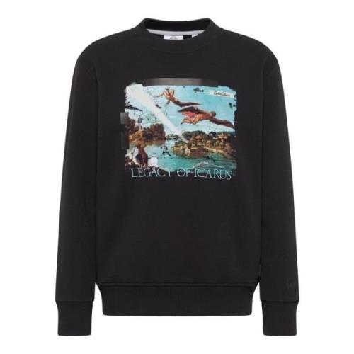 Carlo Colucci Ikarus Story Sweatshirt Black, Herr