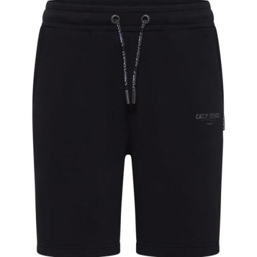 Carlo Colucci Avslappnad Atmosfär Basic Line Shorts Black, Herr