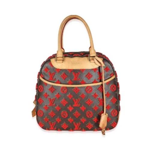 Louis Vuitton Vintage Pre-owned Laeder handvskor Red, Dam