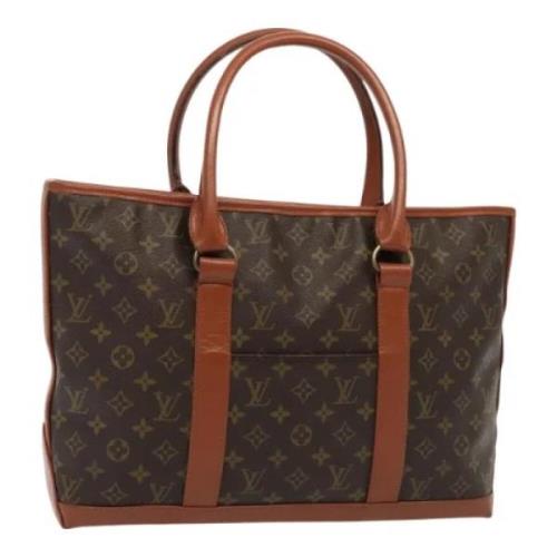 Louis Vuitton Vintage Pre-owned Canvas axelremsvskor Brown, Dam