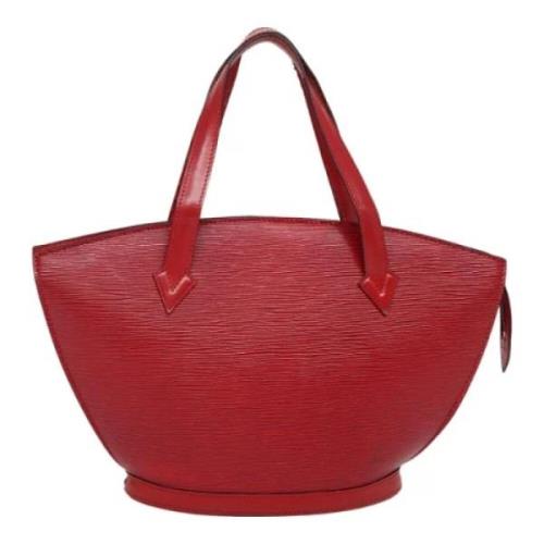 Louis Vuitton Vintage Pre-owned Laeder axelremsvskor Red, Dam