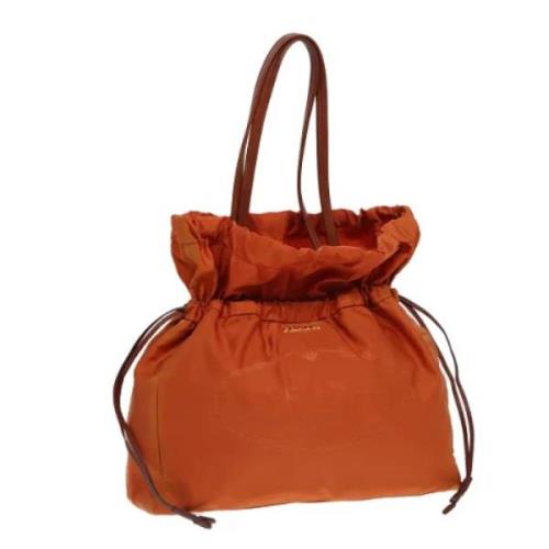 Prada Vintage Pre-owned Laeder handvskor Orange, Dam