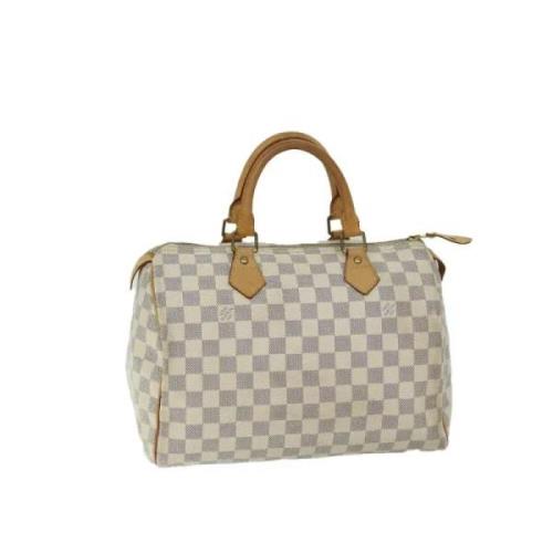 Louis Vuitton Vintage Pre-owned Canvas handvskor White, Dam