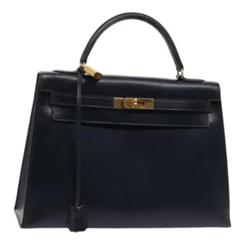 Hermès Vintage Pre-owned Laeder handvskor Blue, Dam