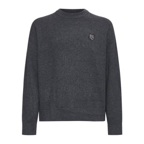 Maison Kitsuné Stiliga Sweaters Kollektion Gray, Herr